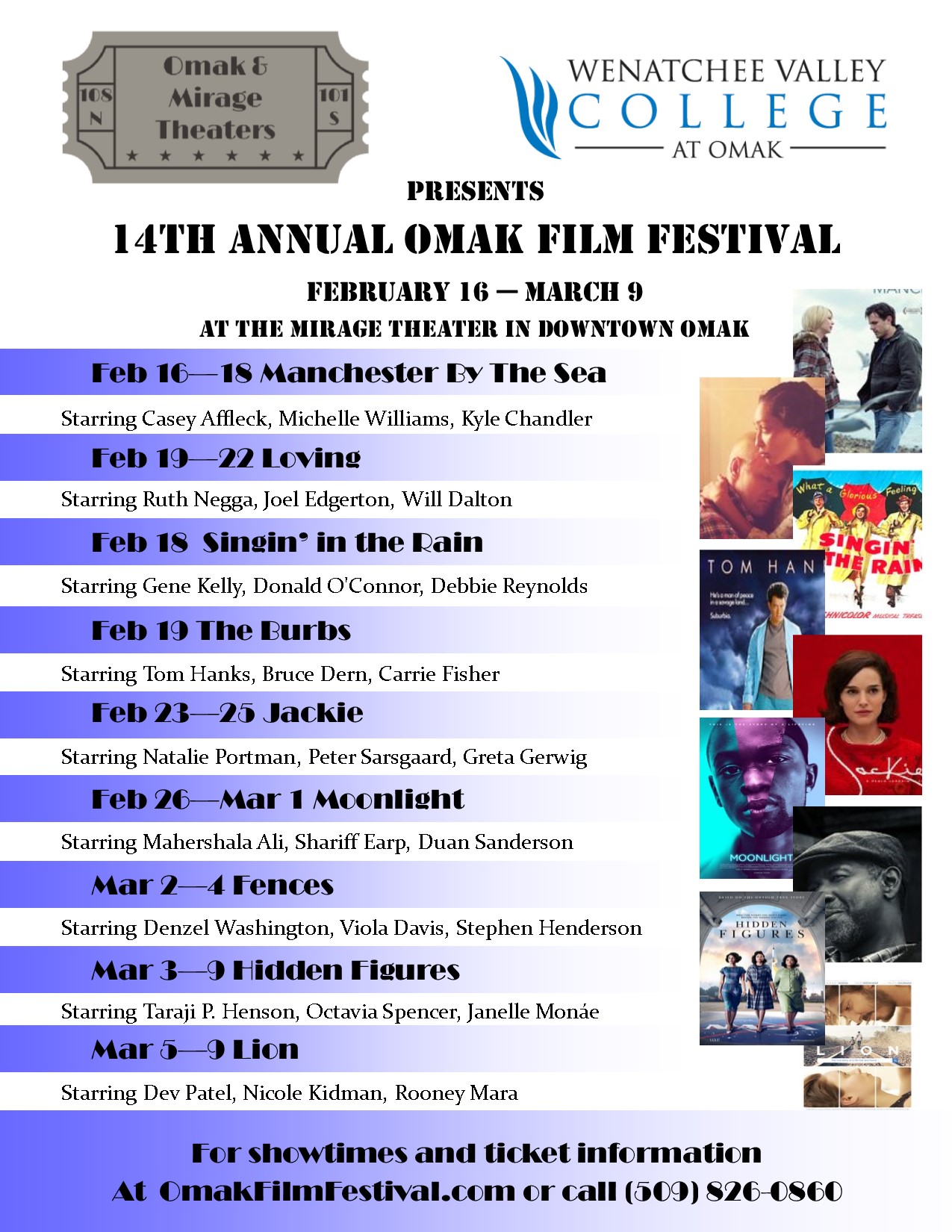 Omak Film Festival 2017 Schedule
